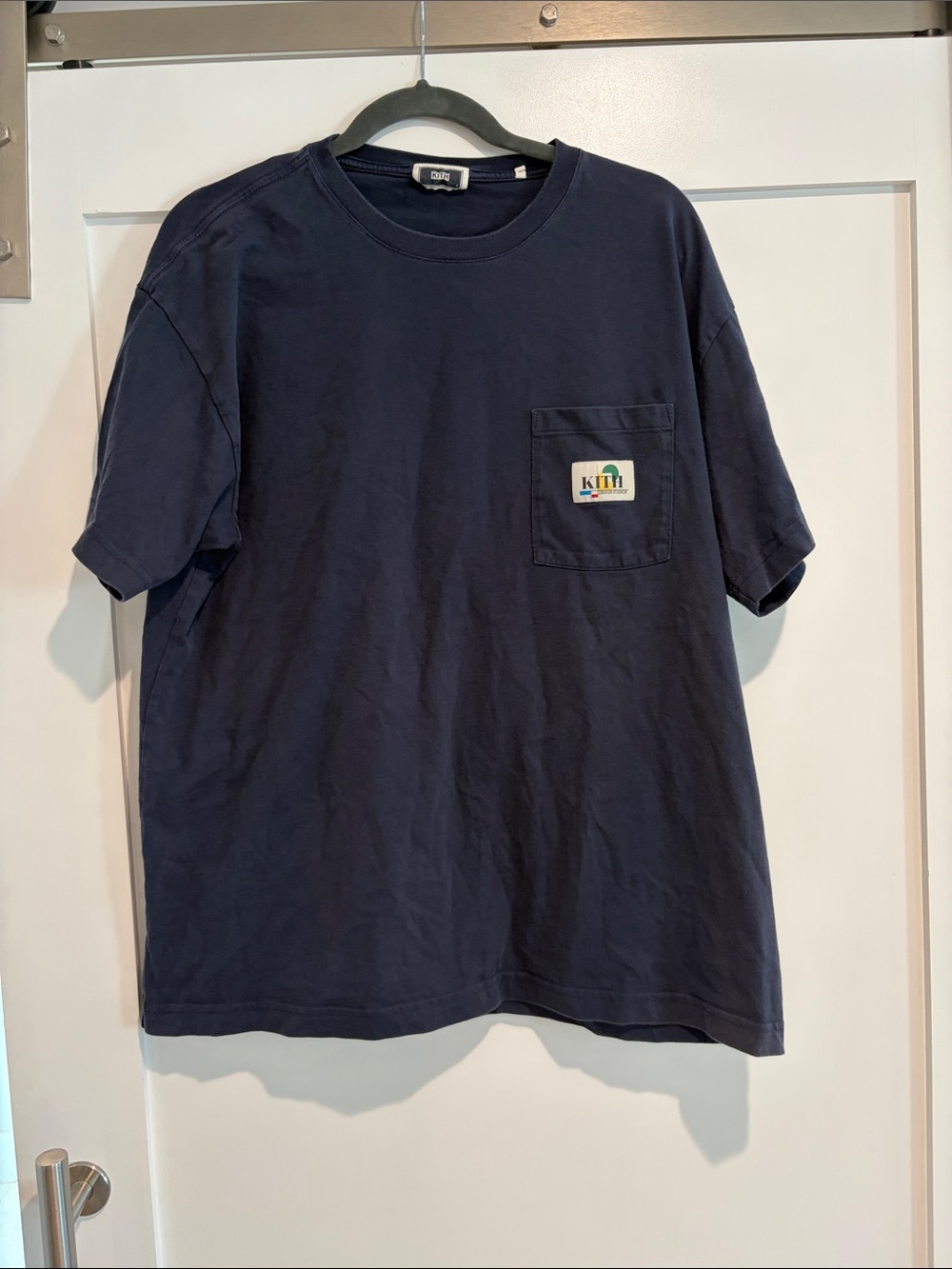 Kith Navy Pocket Tee with Small Logo Patch